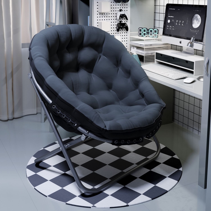 电脑椅宿舍懒人椅折叠椅子舒服久坐学习椅书桌椅电竞沙发椅靠背椅