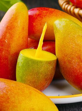 【海南贵妃芒果】贵妃芒果小台芒贵妃芒金煌芒大青芒水果皮薄