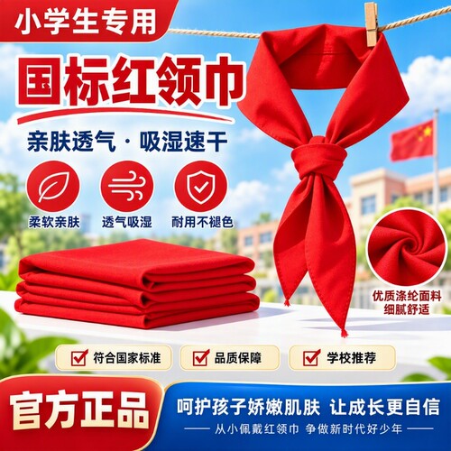 国标红领巾小学生通用加厚