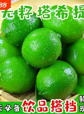 薄皮塔希提无籽现摘青柠檬