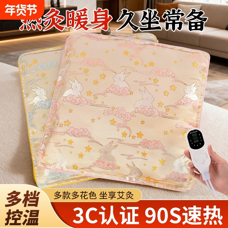 电加热艾灸坐垫秋冬加热保暖垫家用发热毯子办公室座椅垫热敷艾绒,保健用品,艾灸/艾草/艾条/艾制品,淘宝优惠券,粉丝福利购,淘宝优惠卷
