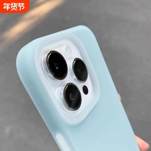 肤感果冻液态硅胶适用14小米15pro手机壳13全包防摔红米K70至尊版K60曼波奶绿色civi4不发黄淡青色ultra防滑T