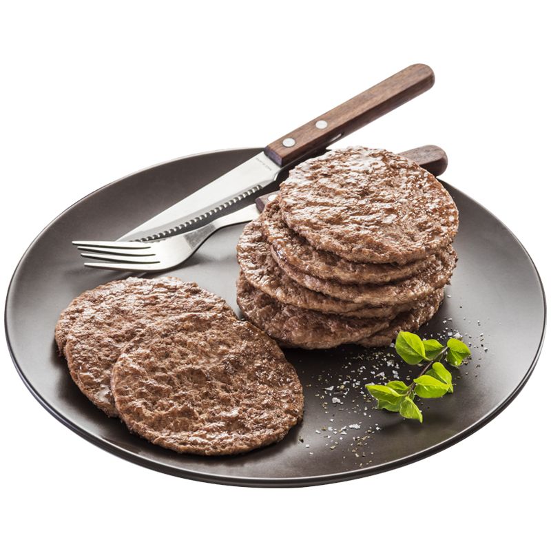 宾西安格斯牛肉饼儿童早餐每片独立包装纯牛肉汉堡饼无添加