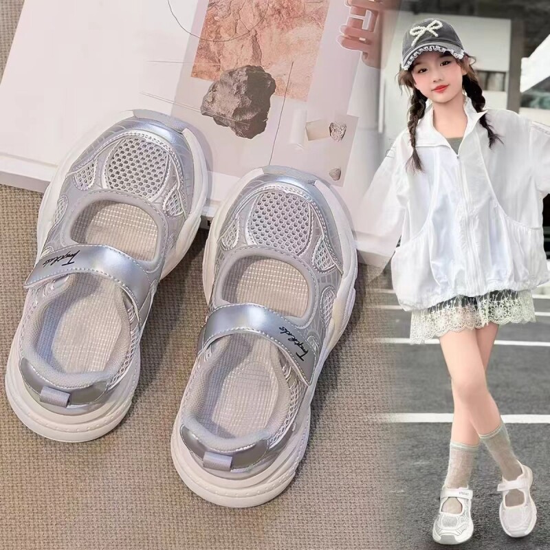 女童运动凉鞋2026新款夏季儿童鞋子女宝网鞋透气大童休闲夏鞋薄款图片