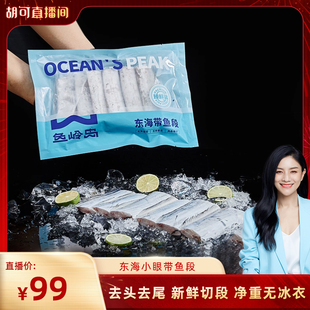 鱼岭岛带鱼段新鲜东海小眼带鱼雷达网去头去尾 净重500g*4包
