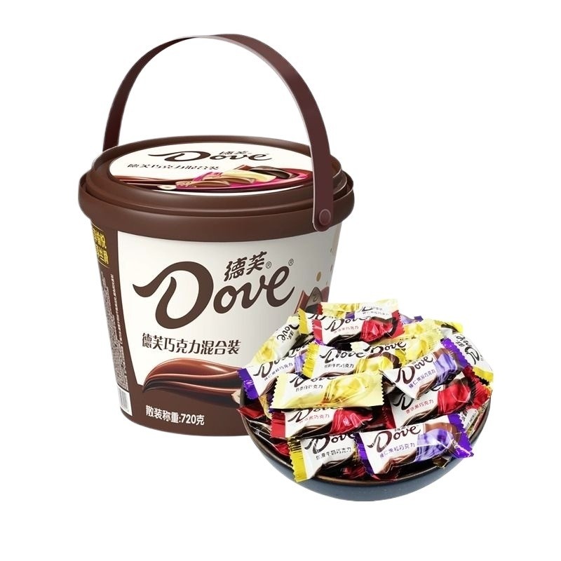 德芙巧克力混合桶装 720g*1桶