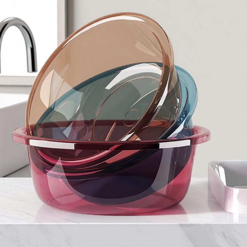 加厚洗脸盆塑料洗衣服家用大中盆子学生洗脚盆婴儿小面盆百货实用