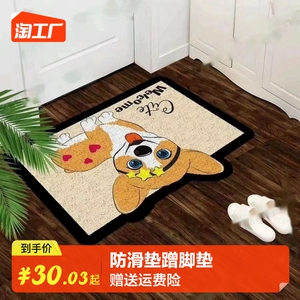 网红丝圈地垫入户门垫厨房浴室卫生间防滑垫蹭脚垫可裁剪支持定制