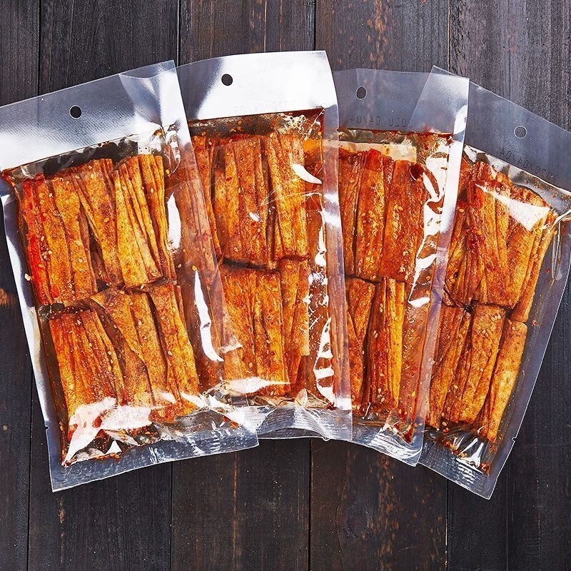 香辣豆卷湖南平江特产爆辣过瘾童年儿时解馋零食爆辣豆卷美味小吃