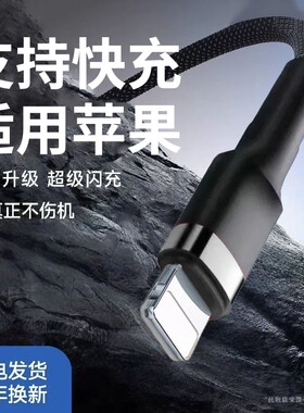 适用苹果USB快充数据线通用iPhone6p/7/8/xs/11/12/13/14手机充电线iPad平板笔记本电脑闪充蓝牙耳机车载充电