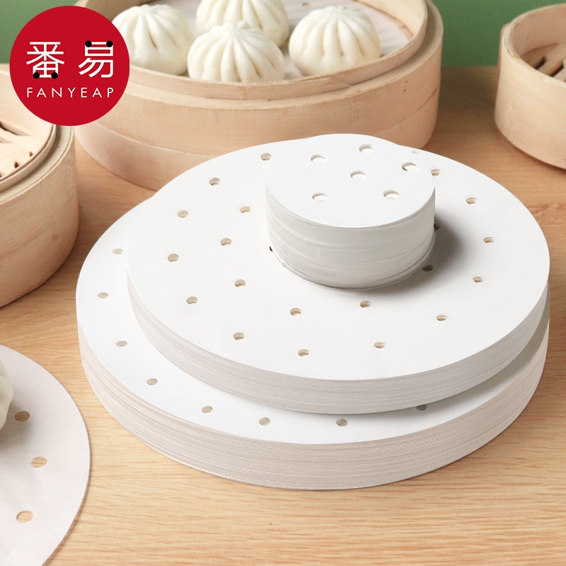 蒸笼布B1pf0-家用厨房不粘包底笼屉垫纸一次性小笼包油纸蒸馒