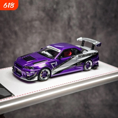 FH164日产尼桑GTRR34Z-Tune天际线Skyline合金汽车模型礼收藏跑车