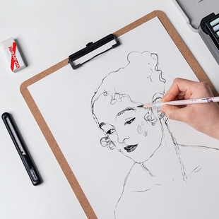 米娅八开速写板多功能8k速写夹美术生专用写生画板木质素描板夹画夹练字版 素描便携初学者绘画夹板画画套装