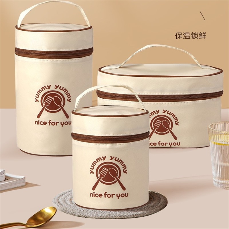 饭盒袋手提袋子保温袋饭盒包加厚铝箔包包上班族带饭餐包便当盒袋