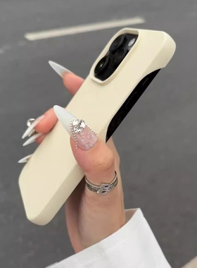 新款半包肤感磨砂适用iphone16promax手机壳新款1pro情侣款15pro简约软壳14pm小众简约13por创意全包外保护壳