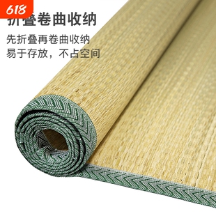 天然草席凉席宁波家用夏季夏天学生老式加厚软席子蔺草手工单人床