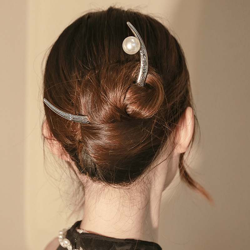 中国风上弦月簪古风高级感