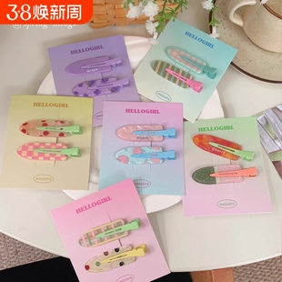 新款创意女海果汁无痕发夹发饰水果少时侧边刘尚夹碎X发夹头饰