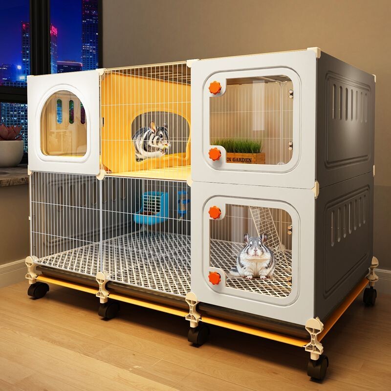 龙猫笼大空间家用带厕所一体蜜袋鼯松鼠刺猬专用四季通用豪华别墅