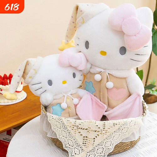 卡通睡衣kitty猫玩偶睡衣帽小猫