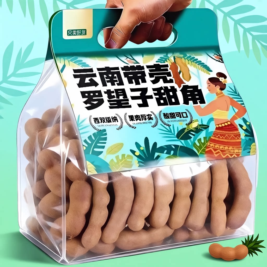 甜角云南特产新鲜大孕妇零食甜酸角酸甜豆角酸枣糕水果好吃酸角汁