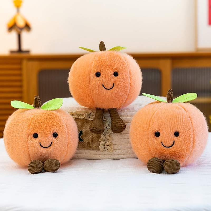 可爱卡通水蜜桃毛绒玩具公仔治愈系水果玩偶布娃娃儿童生日礼物女