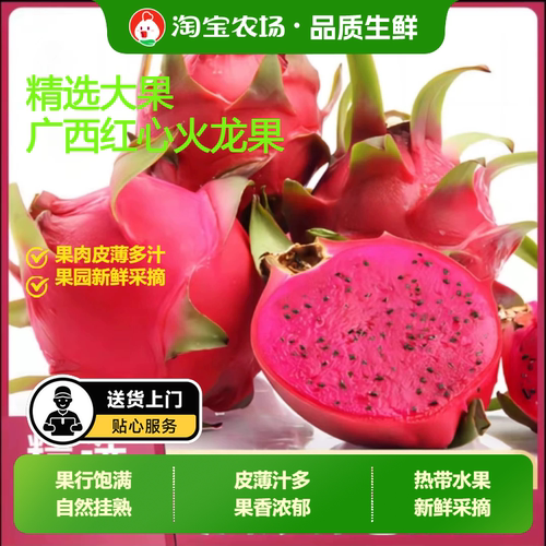 金都一号红心火龙果5斤包邮