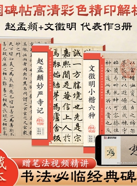 赵孟俯小楷道德经汲黯传赵孟頫妙严寺记文征明草堂十志毛笔楷书临摹字帖入门基础教程原贴书法中国碑帖高清彩色精印解析本墨点字帖