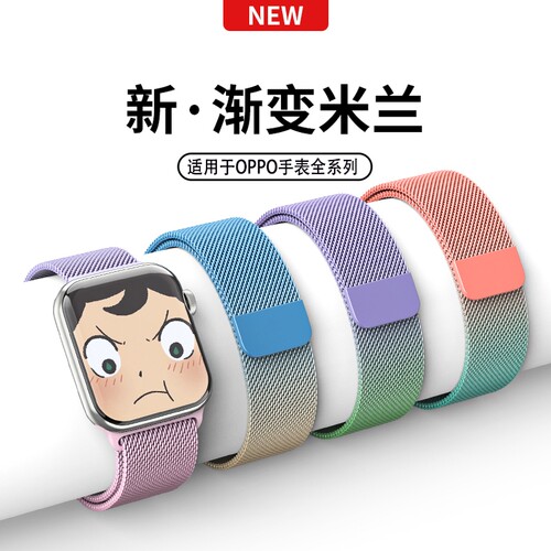 适用oppowatch4Pro表带X米兰尼斯