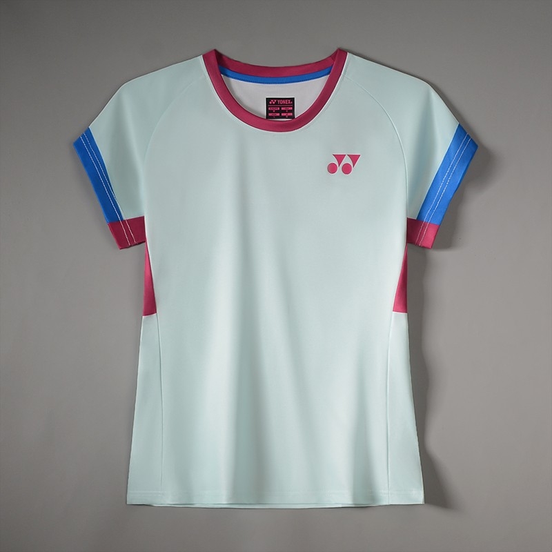 新款25yy羽毛球服男短袖T恤女小飞袖速干训练运动套装比赛服