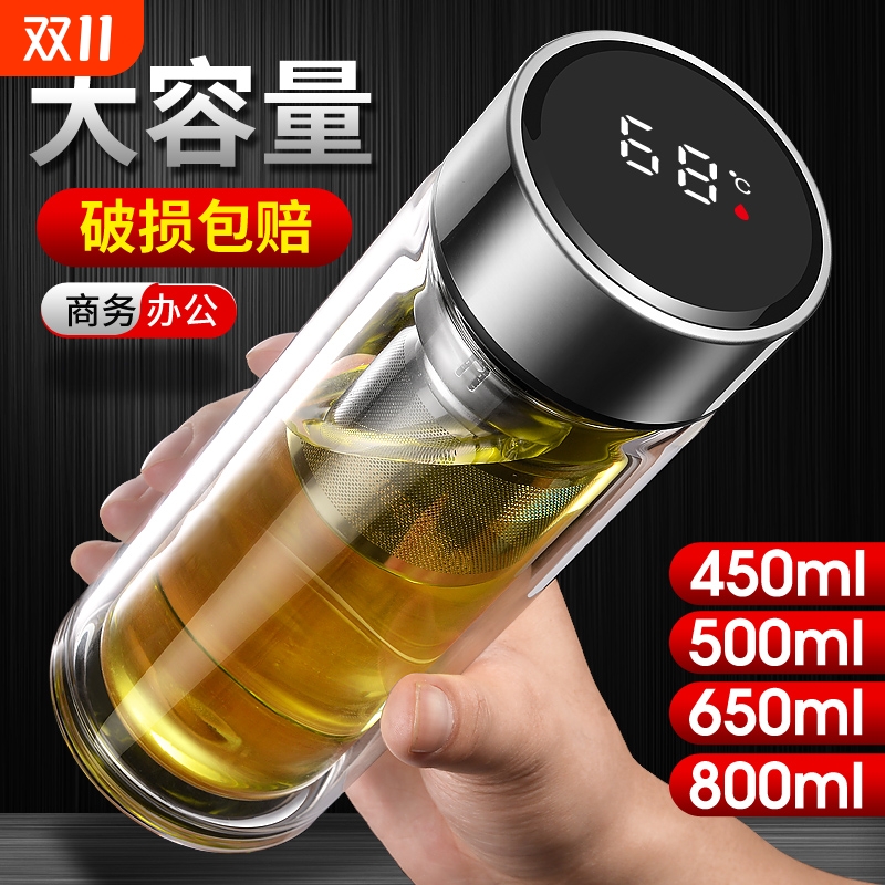 双层防爆显温玻璃杯|千人加购