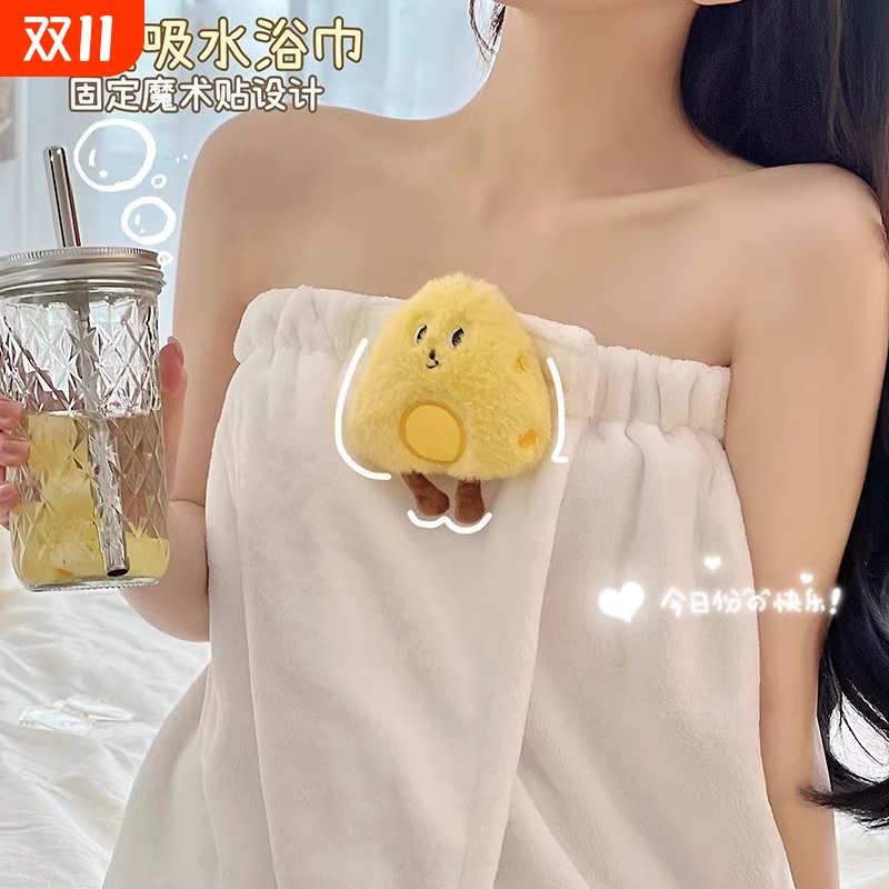 日本代购GP浴巾家用女可穿可裹毛巾洗澡吸水速干情侣可穿浴袍浴裙