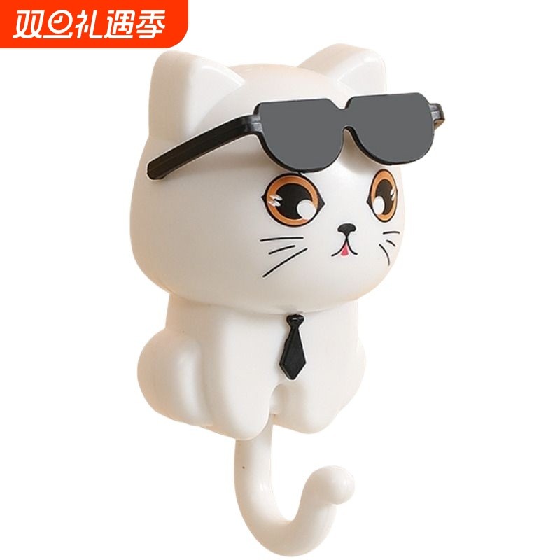 免打孔卡通挂钩粘钩强力粘胶无痕粘贴创意可爱钩子置物厨房收纳