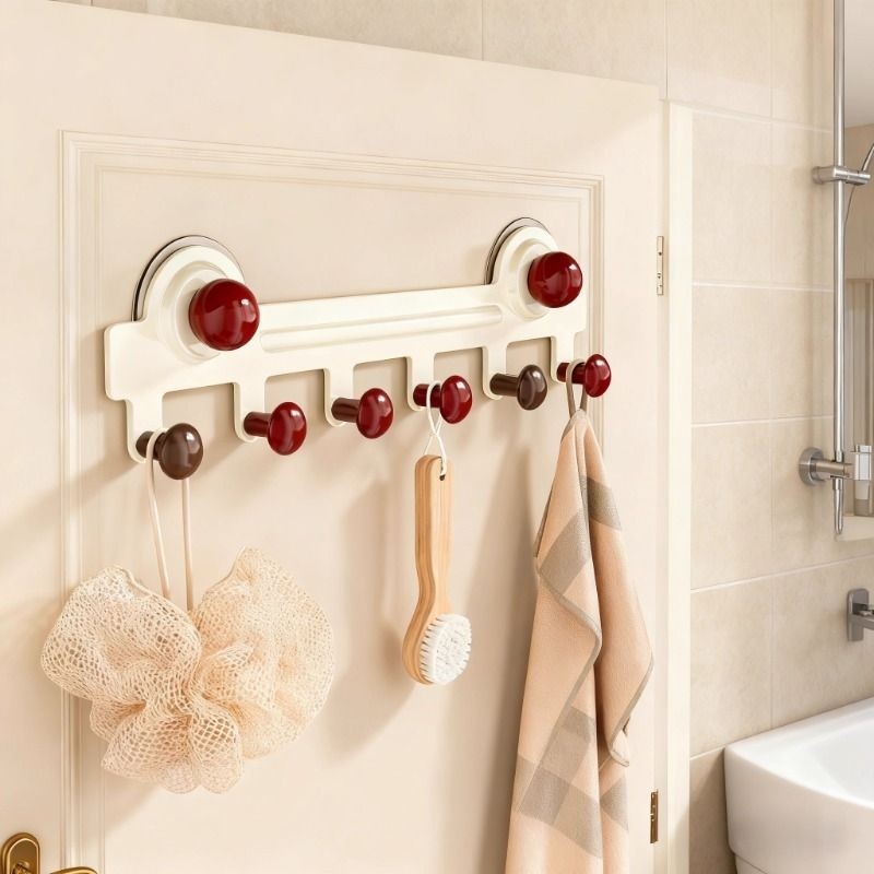 吸盘门后挂钩强力粘胶免打孔强力承重置物架入户门挂衣架收纳粘钩