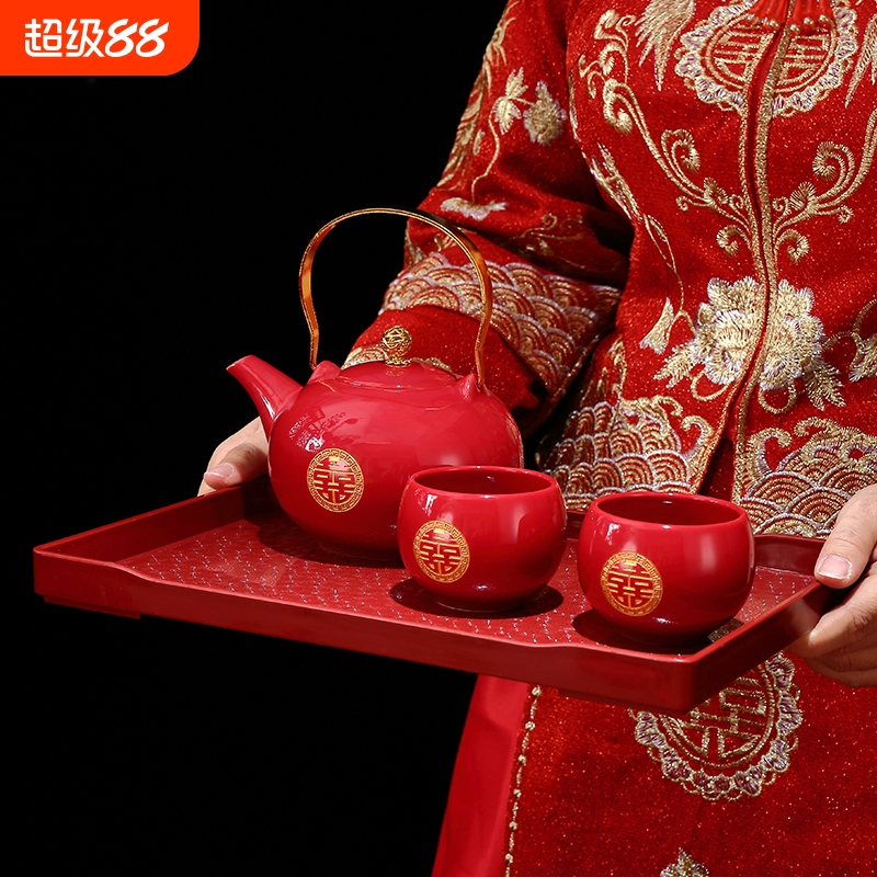 结婚喜碗茶具套装|301人收藏