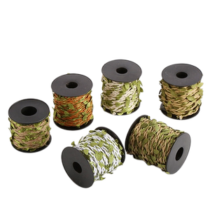 绿色藤条麻绳带叶子绳子手工制作diy装饰树叶照片墙材料包邮剑麻