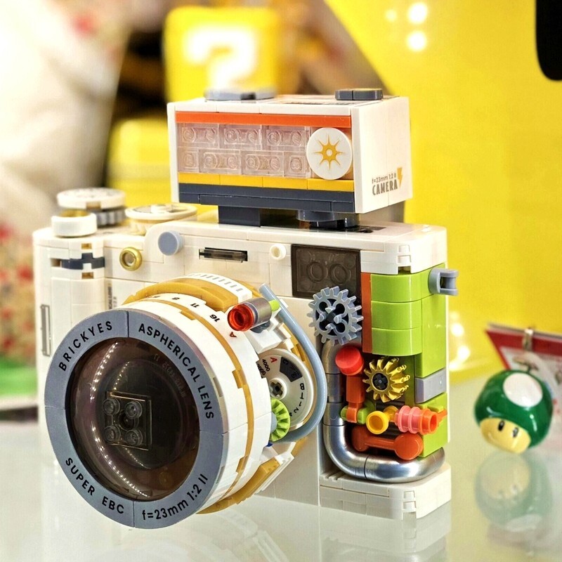 兼容乐高照相机积木经典复古单反拼装摆件女潮玩儿童男孩生日礼物