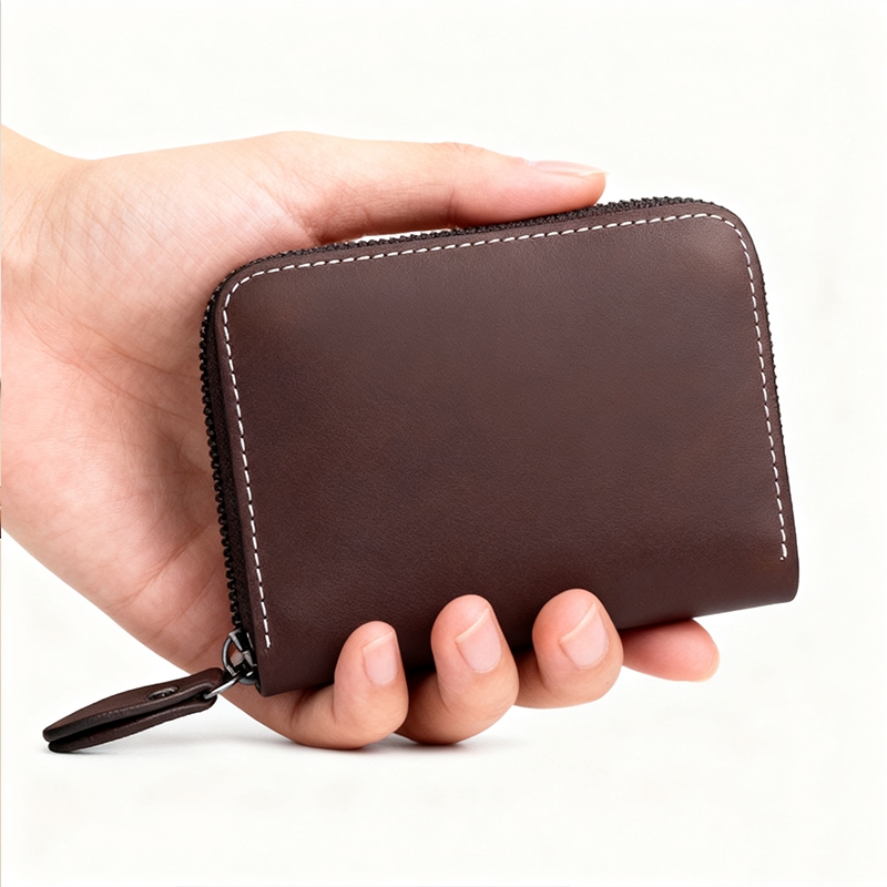 卡包男士疯马皮收纳包大容量多卡位女士男款2025新款零钱包证件