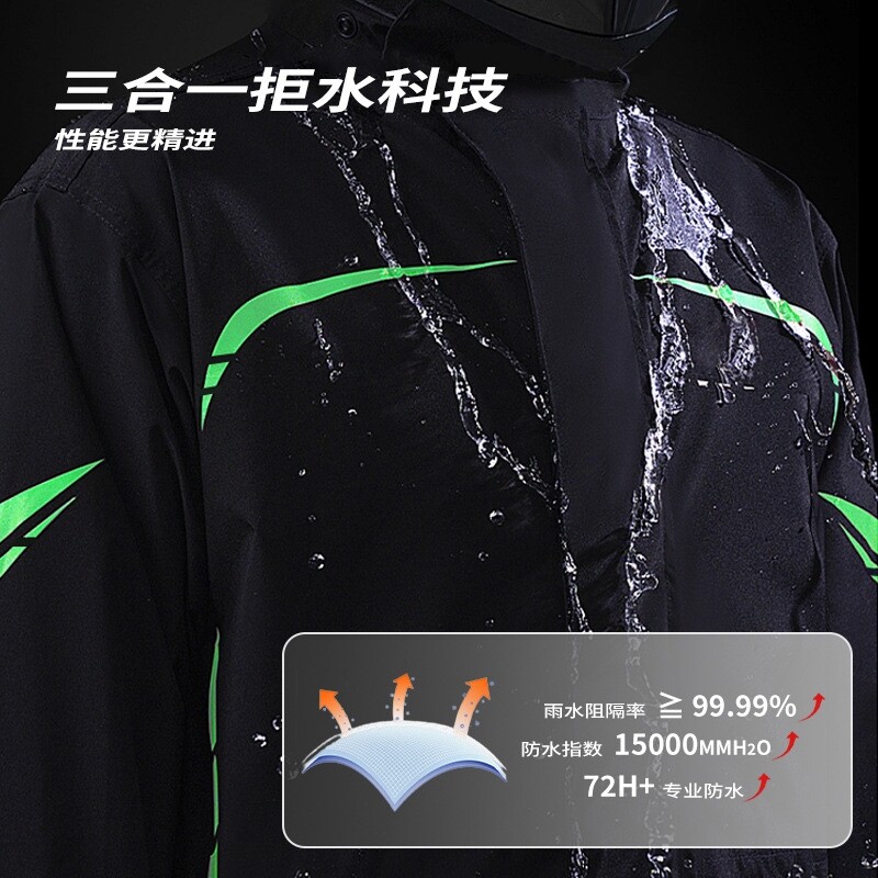 摩托车雨衣套装男女时尚分体式骑行服电动全身防暴雨机车服防水