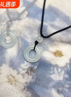 小狗猫猫项链骨头精美可爱吊坠情侣礼物闺蜜永不掉色情侣项链