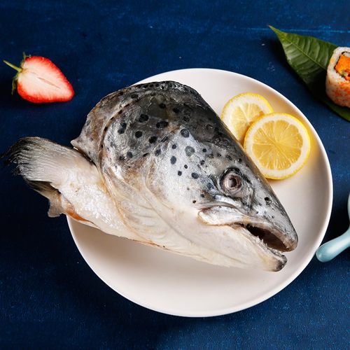 三文鱼鱼头500g*3海鲜水产冷冻