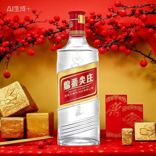 【正品包邮】绵柔尖庄 50/42度 浓香型白酒 纯粮食酒500ml装