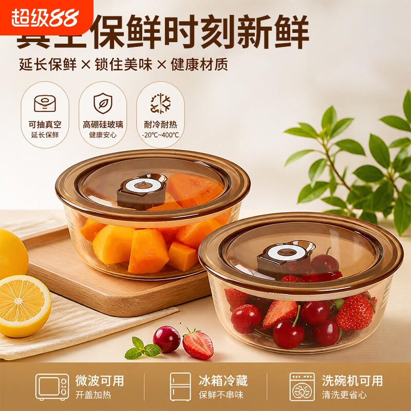 高硼硅玻璃保鲜饭盒|千人加购图片