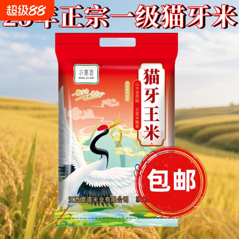 【25年新米】正宗一级猫牙米南方长粒农家大米蛋炒饭香米晚稻新米图片