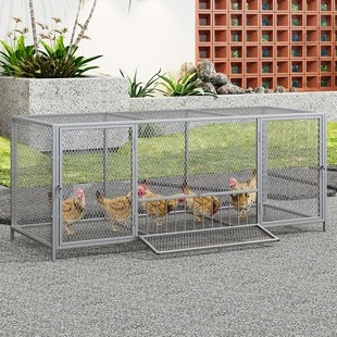 家用鸡笼饲养笼加密防黄鼠狼兔笼鸭笼大空间农村养殖笼子鸭子铁丝