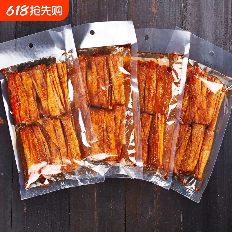香辣豆卷湖南平江特产爆辣过瘾童年儿时解馋零食爆辣豆卷美味小吃