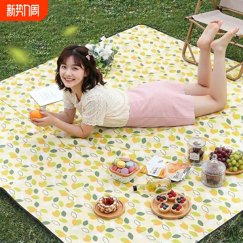 户外加厚加大牛津布防潮野餐垫露营地野营外出防水布便携帐篷草坪