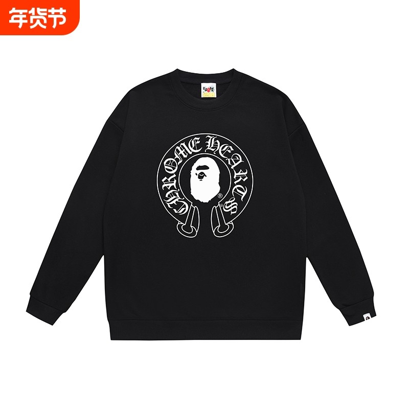 潮牌APE圆领卫衣重磅高版本秋冬季加绒SHARK BAPE鲨鱼迷彩亲子装,童装/婴儿装/亲子装,卫衣/绒衫,淘宝优惠券,粉丝福利购,淘宝优惠卷