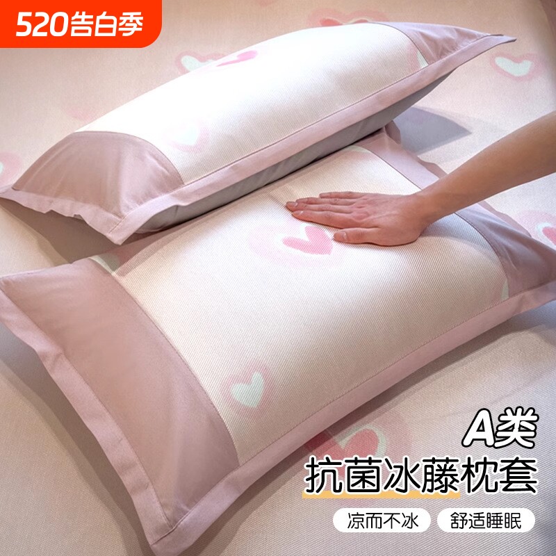 2026新款冰丝枕套单个家用枕头套48x74cm枕芯内胆套夏季宿