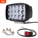 电动车摩托车led车灯泡超亮外置大灯12v 85v强光防水灯三轮车透镜